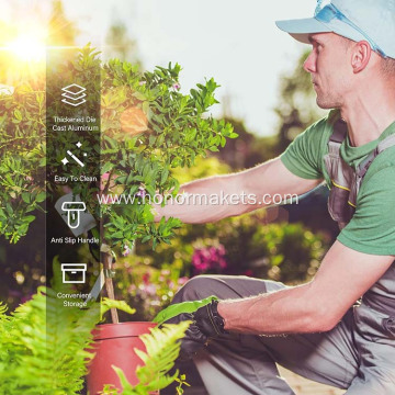 4 PCS Aluminum heavy duty garden hand tool set gardening tools and equipment for weeding digging garden tool sets kit